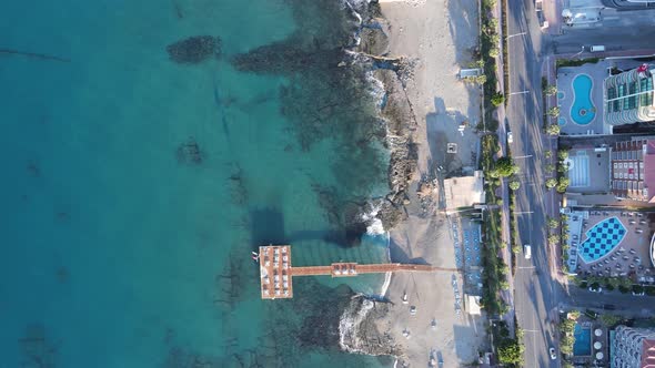 Alanya, Turkey - a Resort Town on the Seashore. Aerial View