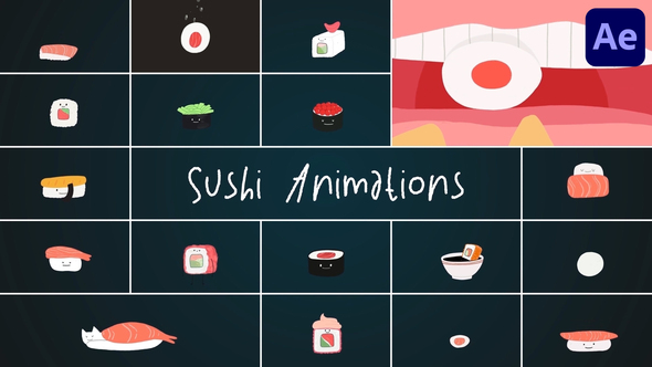 Sushi Animations for After Effects