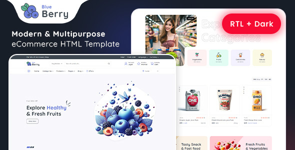 Blueberry - eCommerce HTML Template