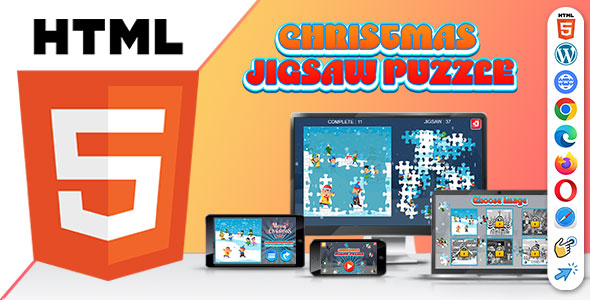 Christmas Jigsaw Puzzle Game ( HTML5 ) Xmas Game