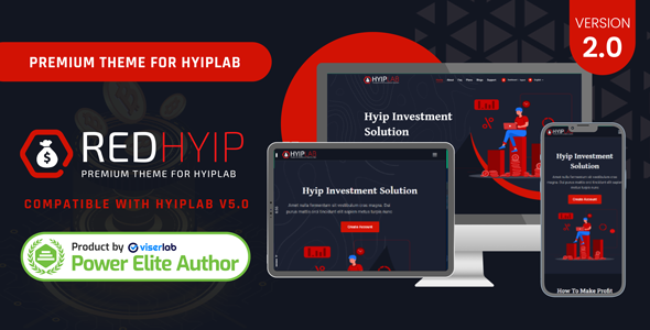 RedHyip – Premium Theme For HYIPLAB