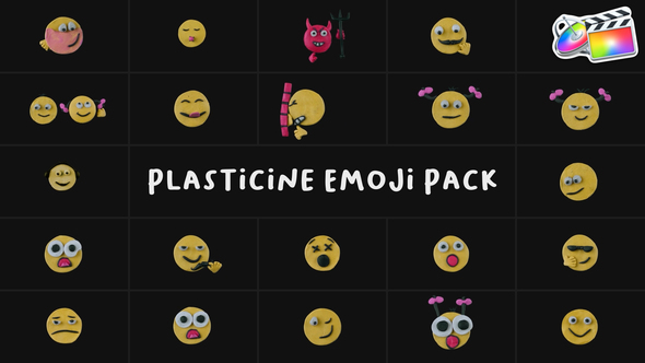 Plasticine Emoji Pack | FCPX alt