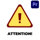 Attention Alert Icons And Titles for Premiere Pro - VideoHive Item for Sale