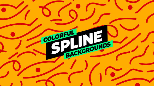 Colorful Spline Backgrounds alt