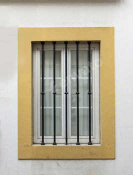 window with bars for security