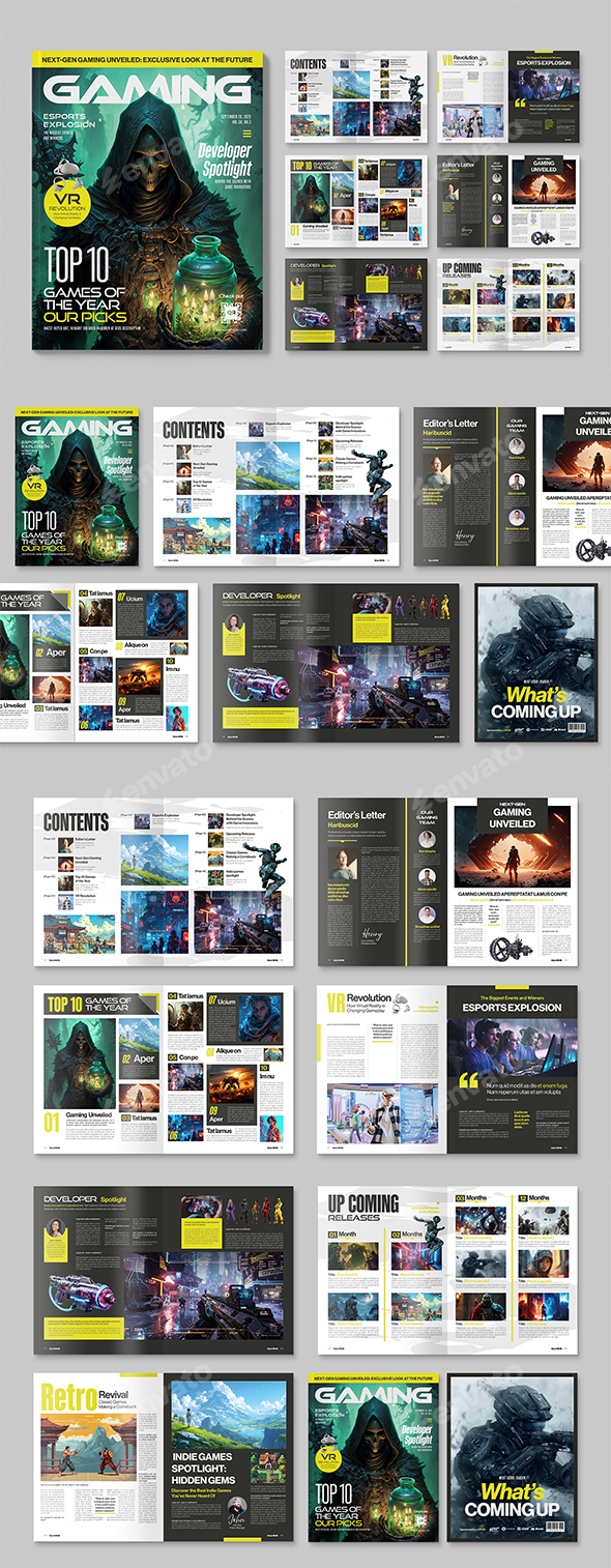 Gaming Magazine Template