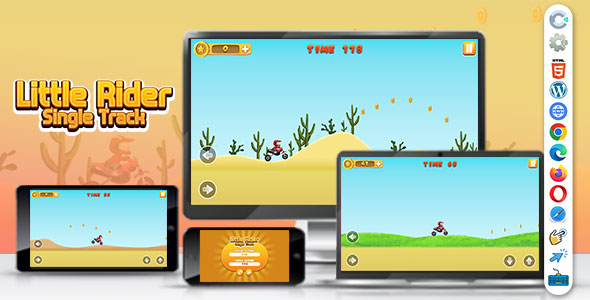 Little Rider Game (Construct | C3P | CAPX | HTML5) Single Track
