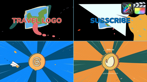 Travel Logo Opener for FCPX alt