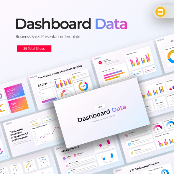 Dashboard Data Google Slide Template