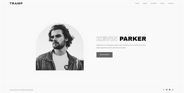 Tramp – CV / Resume / Personal / Portfolio Template – 0 Sold!