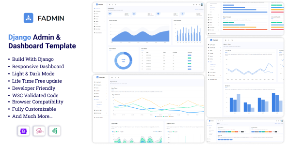 Fadmin - Django Responsive Admin & Dashboard Template