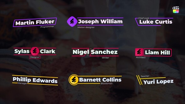 Exclusive Lover Thirds - FCPX alt