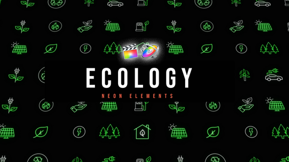 Ecology Neon Icons