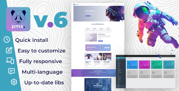 Pandao CMS Pro 6 – Fully Responsive Content Management System