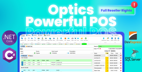 EzziOptics Optical Shop Management system