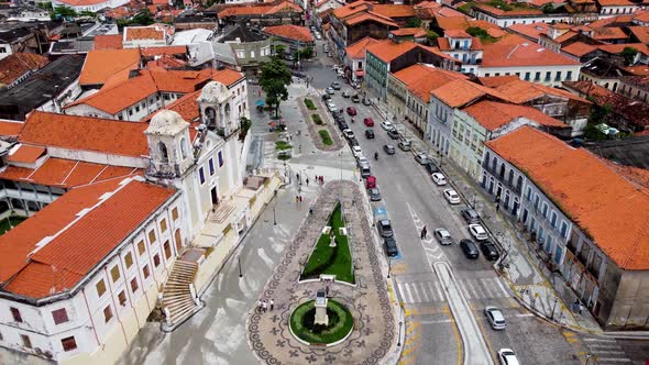 Sao Luis Maranhao at Northeast Brazil. Landmark of historic city