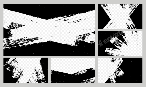 Grunge Brush Banners