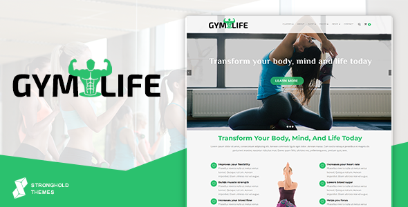 GymLife – Gym, Yoga & Fitness WordPress Theme