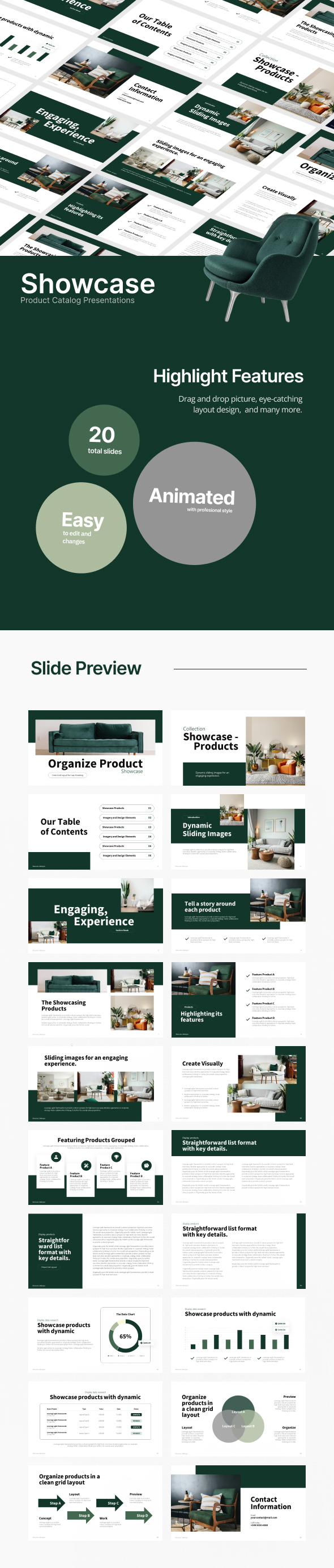 Showcase Product Catalog PowerPoint