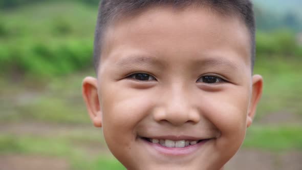 Asian Boy Smiling 