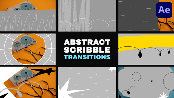 Abstract Scribble Transitions for After Effects alt