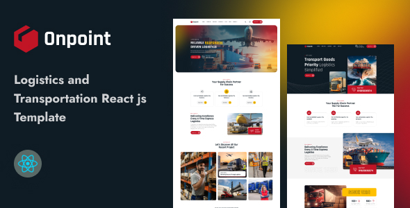 Onpoint - Logistics and Transportation React Js Template