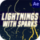 Lightning With Sparks Elements | After Effects - VideoHive Item for Sale