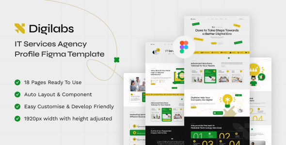 Digilabs - IT Services Agency Profile Figma Template