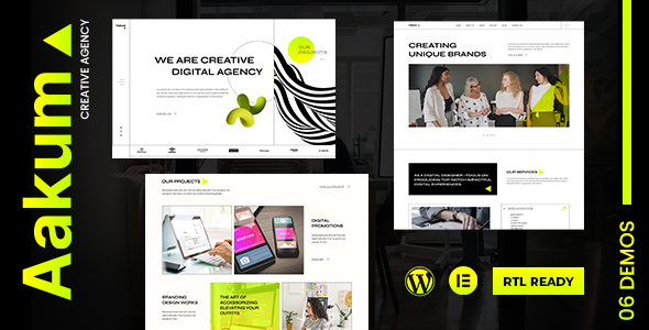 Aakum – Creative Agency WordPress