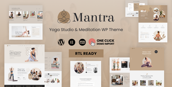 Mantra – Yoga Fitness WordPress Theme