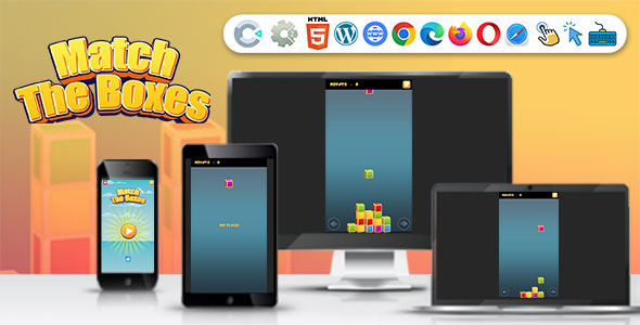 Match The Boxes (Construct | C3P | CAPX | HTML5) Falling Blocks Game