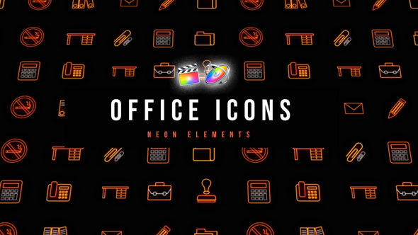 Office Neon Icons alt