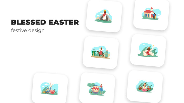 Blessed Easter - Festive Design