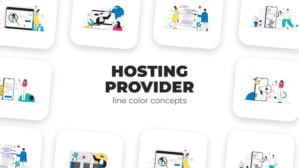 Hosting provider - Line Color Concepts