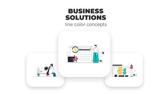 Business Solutions - Line Color Concepts