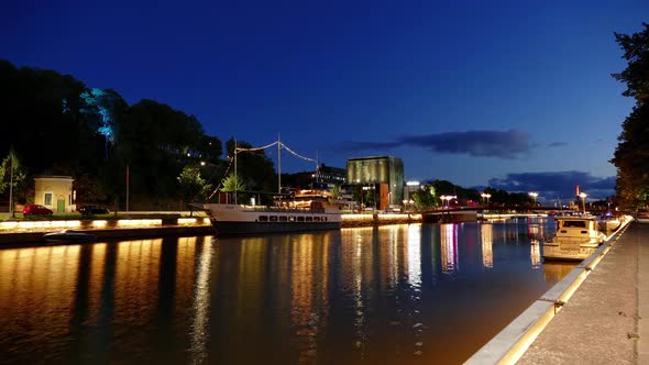 Small river in Turku city center