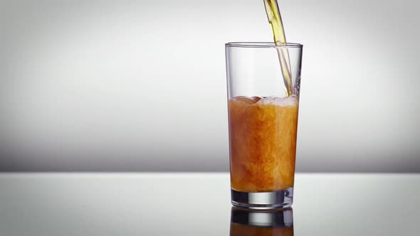 Beer Pouring Into A Glass Slow Motion