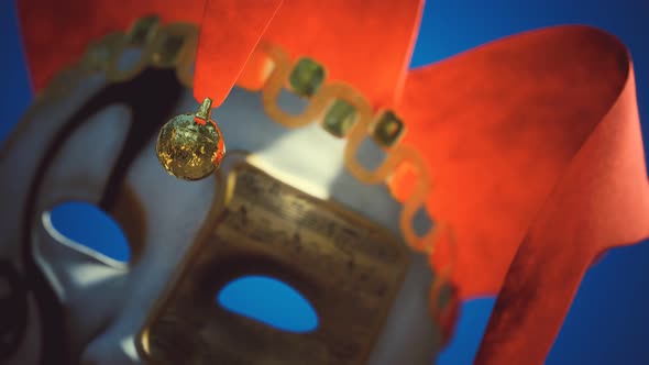 Venetian Carnival Masks with Gold alt