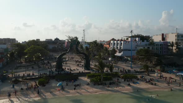 Flyover Above Playa Del Carmen