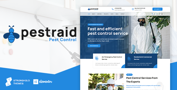 PestRaid – Pest Control WordPress Theme – 0 Sold!