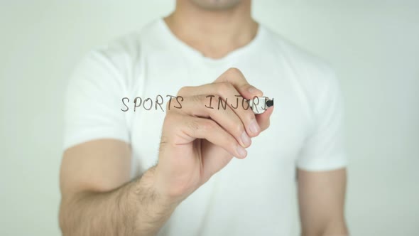 Sports Injuries, Writing On Transparent Screen