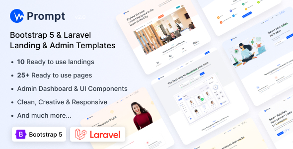 Prompt - Modern & Multipurpose Laravel Template