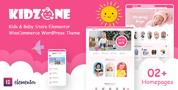 Kidzone – Kids & Baby Store Elementor WooCommerce WordPress Theme – 0 Sold!