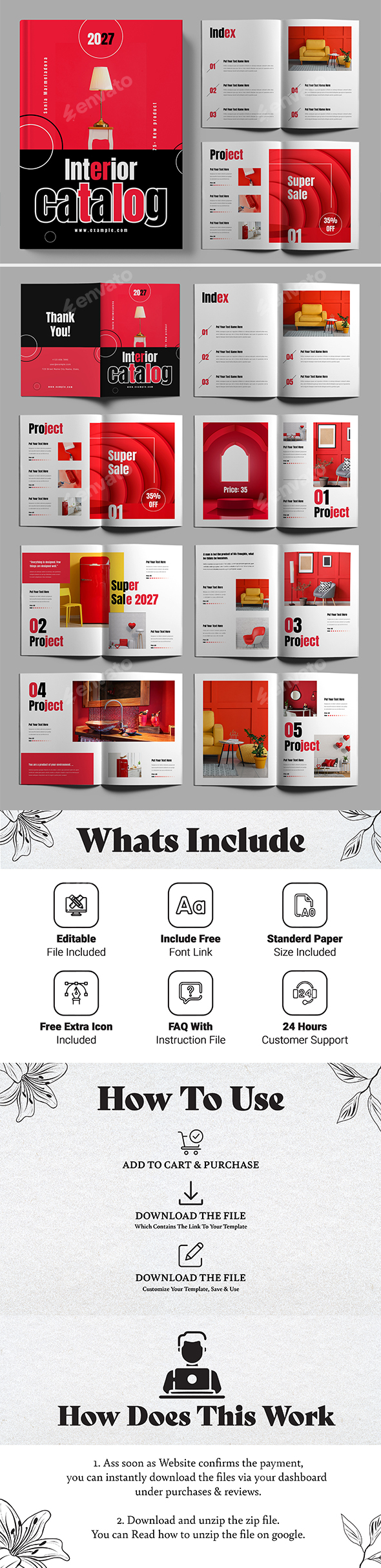 Interior Catalog Design Layout