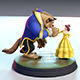 Beauty and the Beast 3D print model - 3DOcean Item for Sale