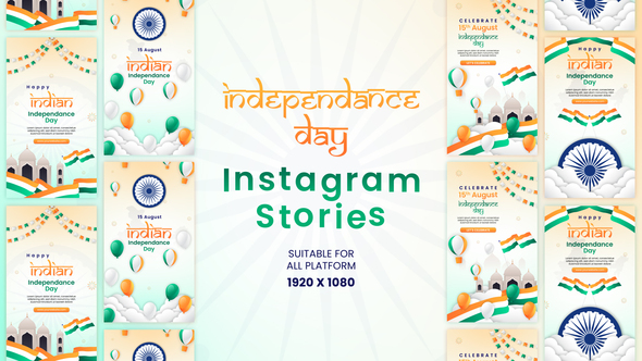 Indian Independence Day Creative Instagram Story Template