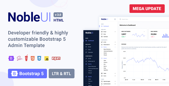 NobleUI - HTML Bootstrap 5 Admin Dashboard Template