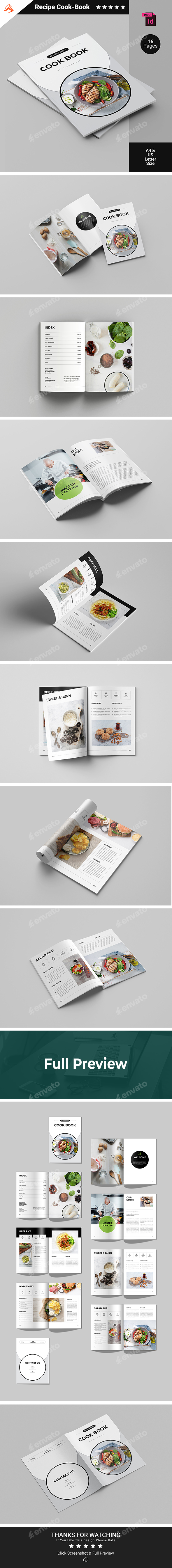 Cookbook Recipe Book Template