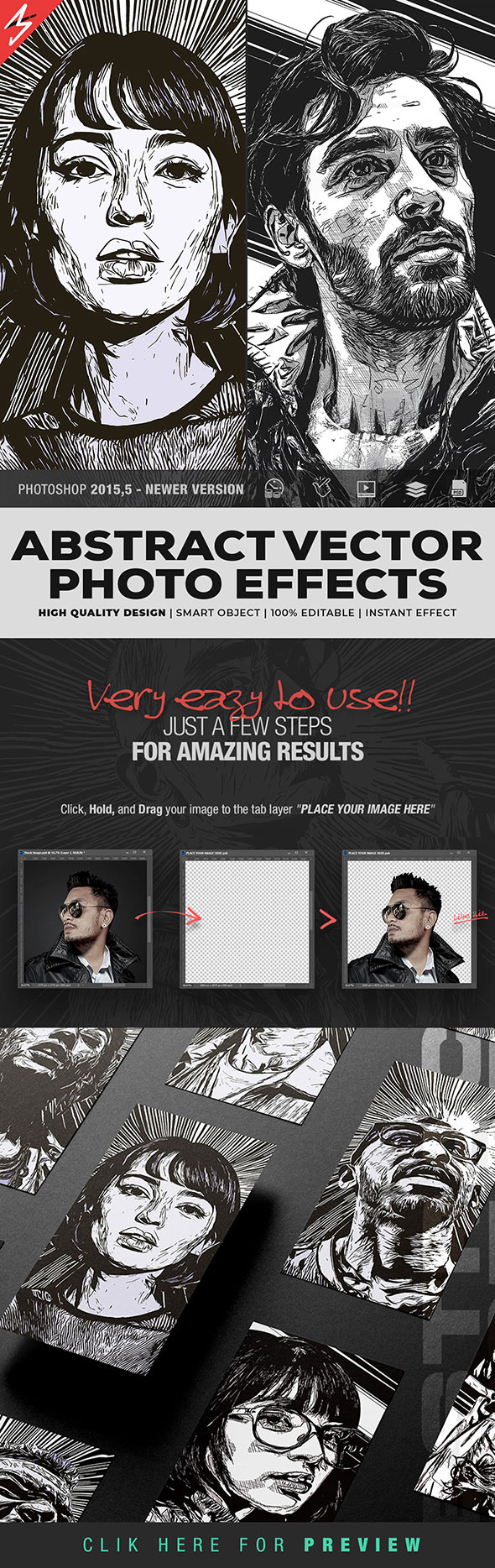 Abstract Vector Photo Effects