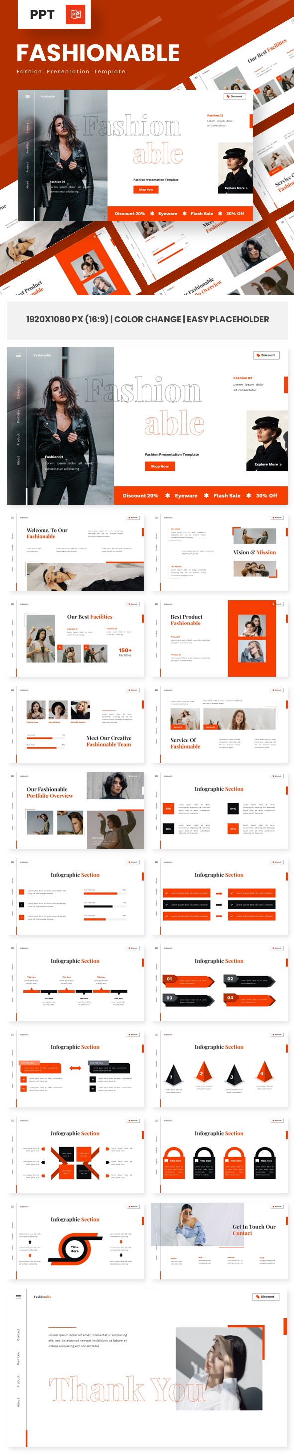 Fashionable - Fashion Powerpoint Templates